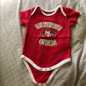 49ers onesie 3/6 months
